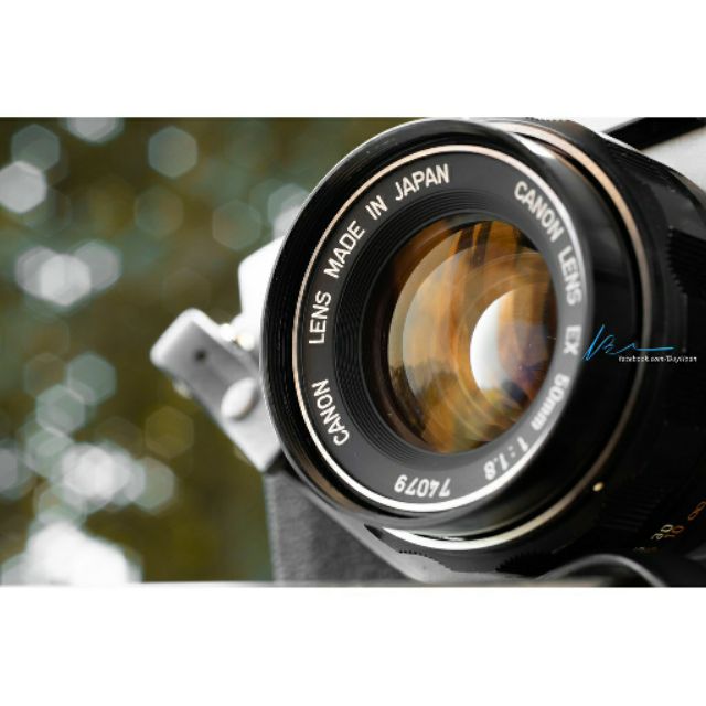Máy ảnh cổ Canon EXAuto kèm lens 50mm f1.8 tặng kèm dây đeo hoặc filter