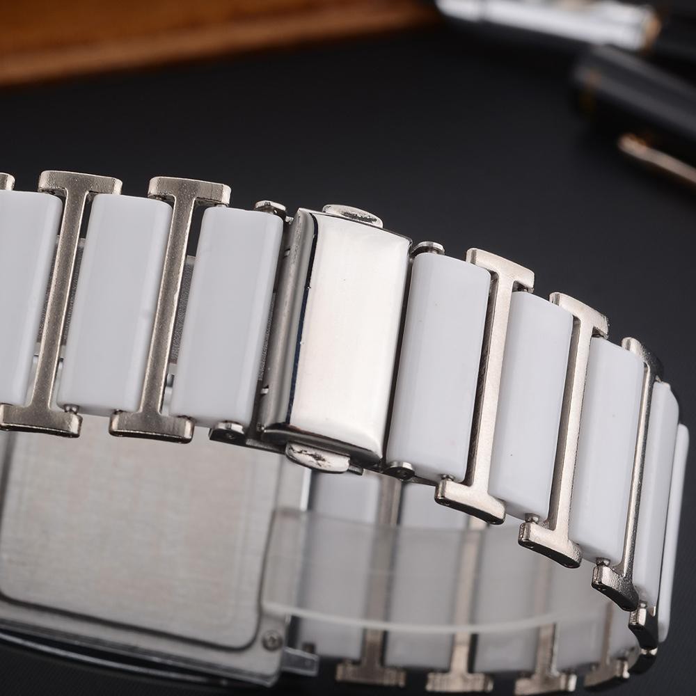 Đồng Hồ Đeo Tay Chexi 104A Dây Giả Sứ Thời Trang Dành Cho Nam Và Nữ