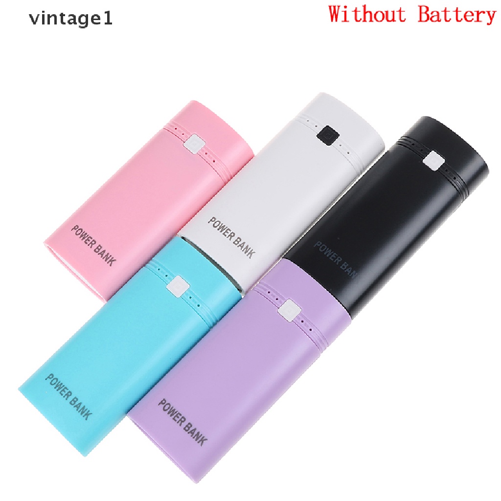 Pin Sạc Dự Phòng Cho Điện Thoại 1  2 X 18650 USB Có Đèn Flash