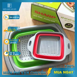 Bộ 2 rổ silicon gấp gọn thông minh PR-JO2 quà tặng từ hãng