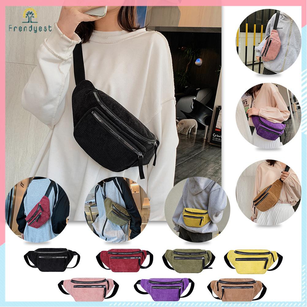Túi Đeo Trước Ngực Vải Nhung Có Khóa Kéo Cho Nam Và Nữ | BigBuy360 - bigbuy360.vn