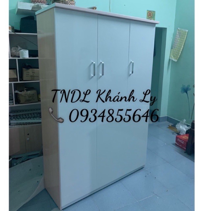 Tủ áo nhựa đài loan 3 buồng 1m23x1m85