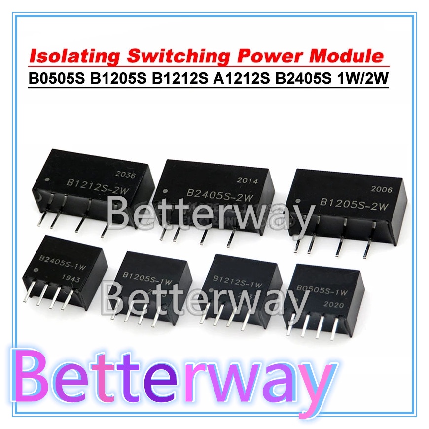 1 CÁI B0505S 1W 2W B0303S B1205S B2405S B1212S A1212 mô-đun cấp nguồn quy định Cô lập công suất chuy