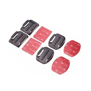 Combo 2 đế cong + 2 đế phẳng + 2 miếng dán tròn + 2 miếng dán vuông cho Gopro, Sjcam