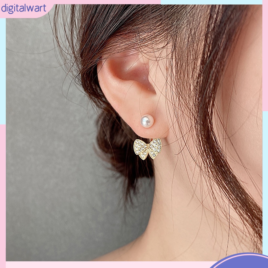 1 Đôi Bông Tai Đính Đá Thời Trang Cho Nữ