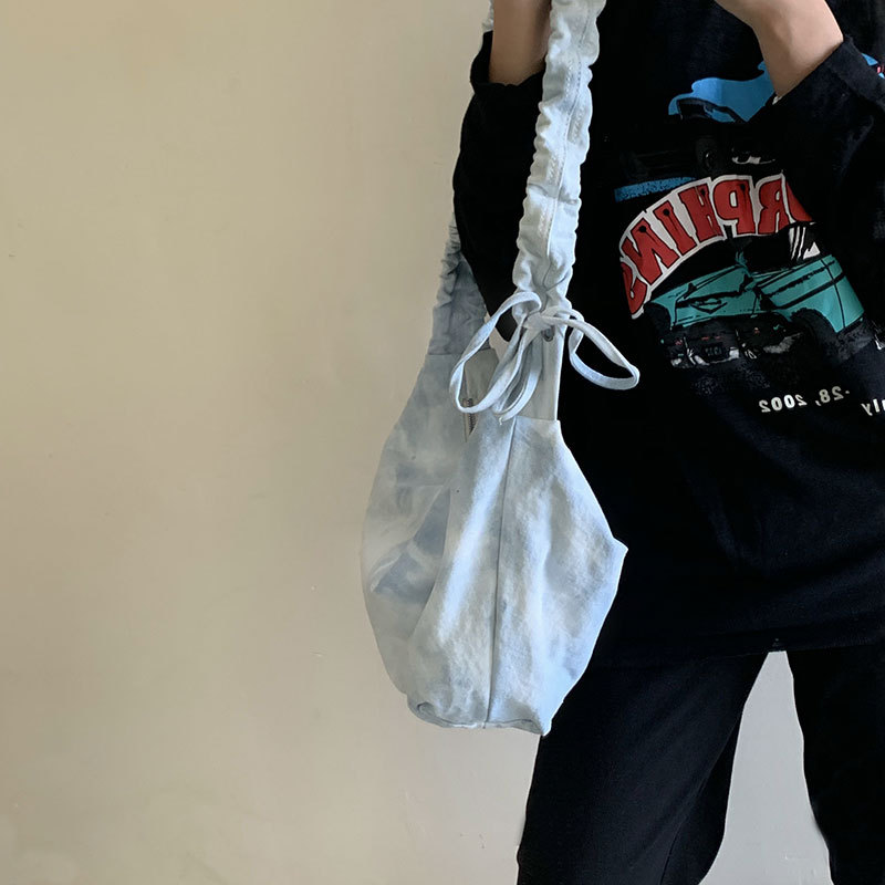 Túi canvas đeo vai ngăn rộng thời trang nữ tính