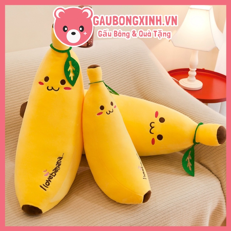 Gấu bông hình Quả Chuối cute đáng yêu, Thú nhồi bông Trái Chuối I love banana, Quà tặng gấu bông gaubongxinh.vn