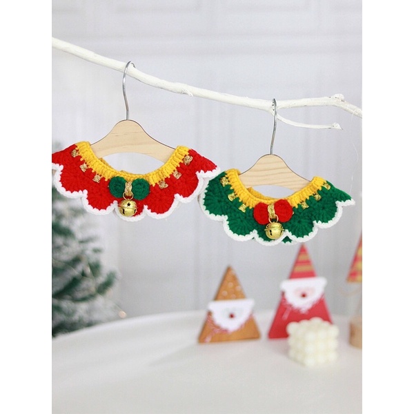 Yếm Noel chuông Giáng Sinh 2021 cho chó mèo dây tuỳ chinh