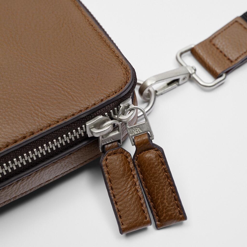 Túi Đeo Chéo Nam ZR Current Đen Nâu Jino Studio Túi Xách Nam Nữ Unisex Da PU Bền Đẹp Cá Tính