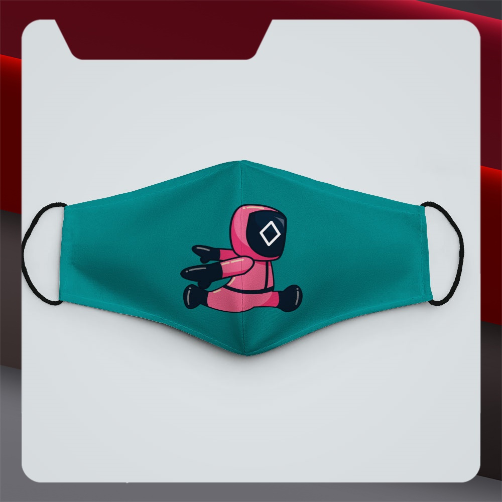 Khẩu trang chống tia uv Squid game 3 CARTWELL dây đeo mềm đeo thoải mái không đau tai dễ thở thoáng khí
