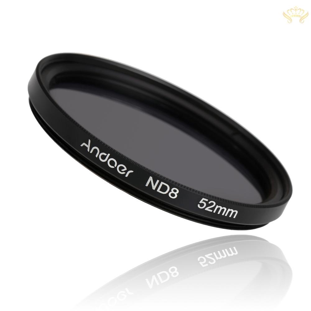(Giao Hàng Nhanh) Bộ Lọc Chụp Ảnh Andoer 52mm UV + CPL FLD + ND (ND2 ND4 ND8) Cho Pentax DSLRs