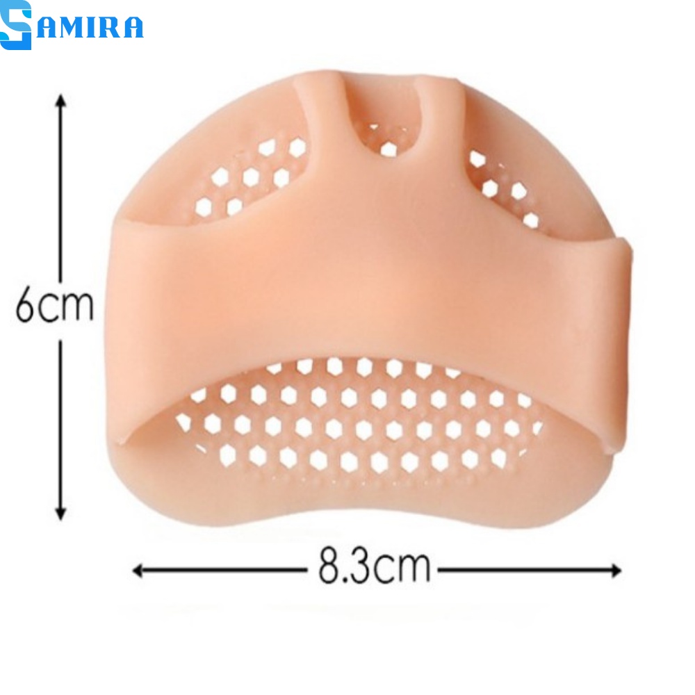 Cặp lót giày silicone tổ ong xỏ ngón đệm êm lòng bàn chân phía trước chống chai chân giảm đau co giãn khi mang giày SA19