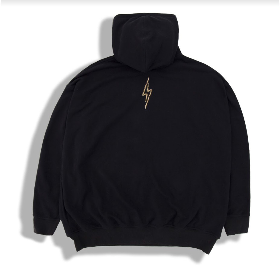 Áo hoodie unisex SWE SKELETON HOODIE Black áo nỉ có nón dày dặn