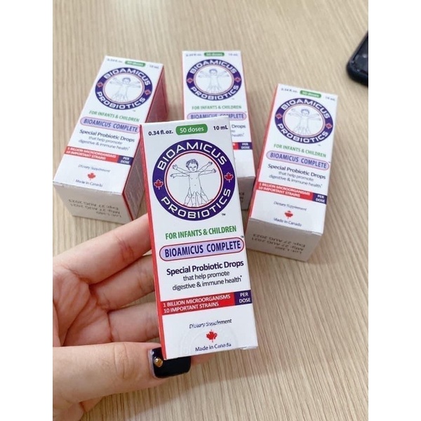 Men Vi Sinh 10 Chủng BioAmicus 10ml Chính Hãng Kèm Quà Tặng