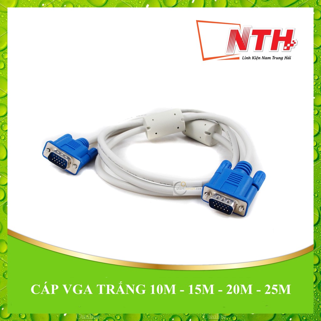 [NTH] CÁP VGA TRẮNG