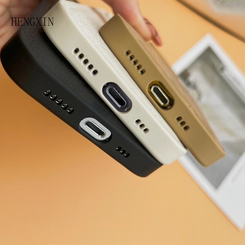 Ốp Điện Thoại Da Chống Rơi Cho iphone 14promax 11 12 13 promax xs xr xsmax