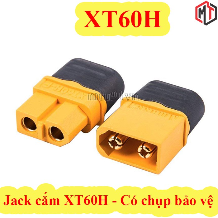 Jack cắm XT60H có chụp bảo vệ ( Jack Cắm Pin Lipo, Nối Nguồn Điện, Pin)