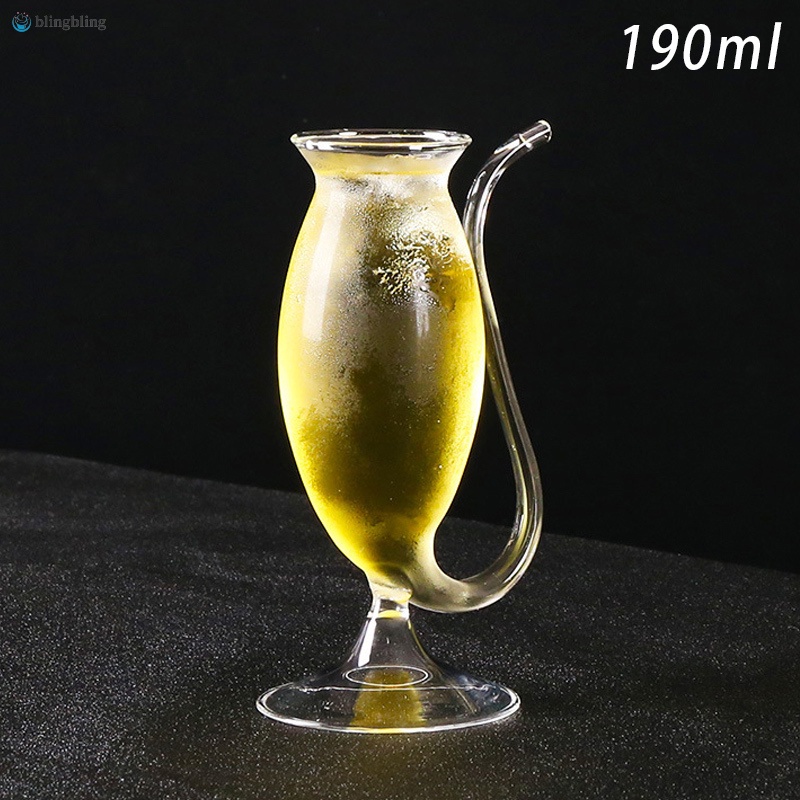 Clear Vampires Heat-resistant Wine Juice Glass Cup with Drinking Tube Straw Home Bar