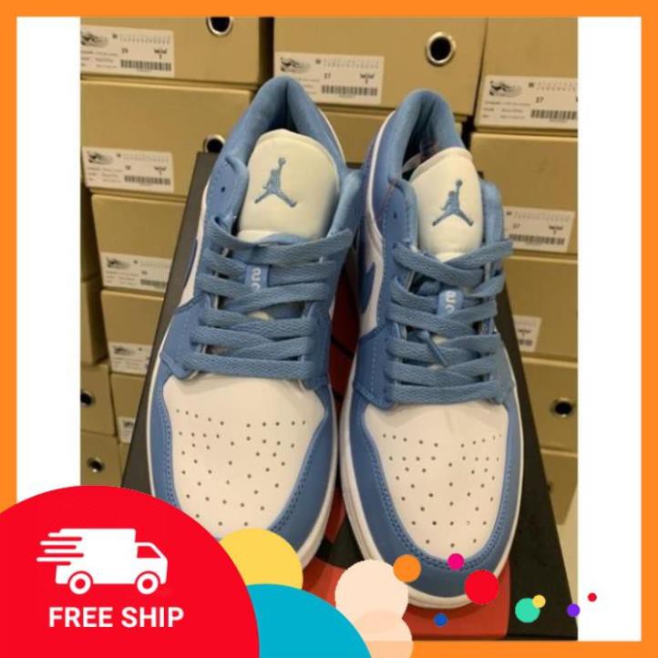 [FREESHIP-BẢO HÀNH 12 THÁNG] Giày Thể Thao AIR JORDAN 1 Low Cổ Thấp  Xanh Biển Cực Đẹp CỰC ĐẸP | BigBuy360 - bigbuy360.vn