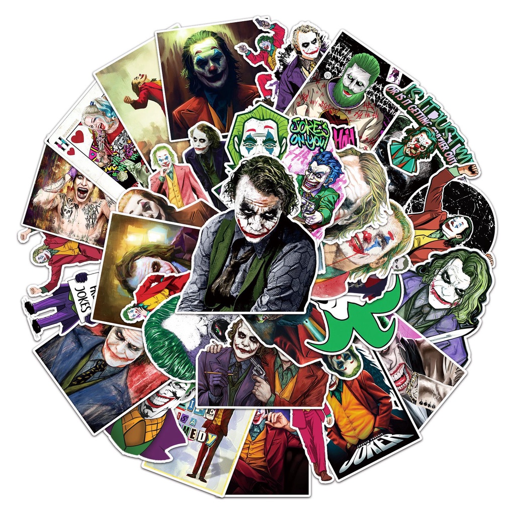 100 sticker chủ đề Joker chống nước 003