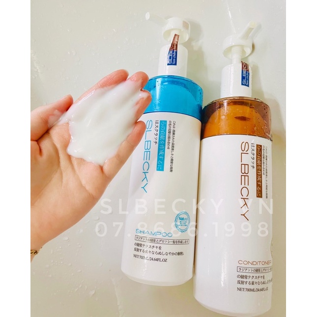 (1 Cặp) Dầu gội kích thích mọc tóc giảm rụng SLBECKY 700ml