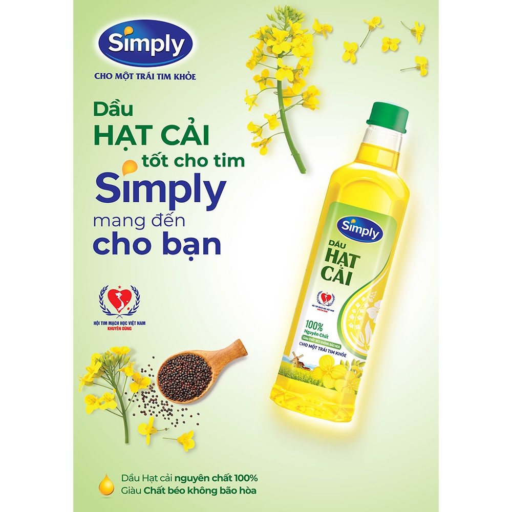 [SenXanh Emart] Dầu ăn simply 1L các loại