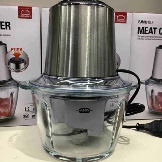 {Hàng Chính Hãng}  Máy Xay Thịt Lock&Lock Dung Tích 1,2 lít EJM161BLK {Giá Rẻ}