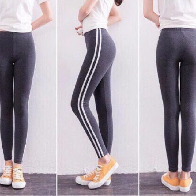 Quần legging thể thao 2 sọc