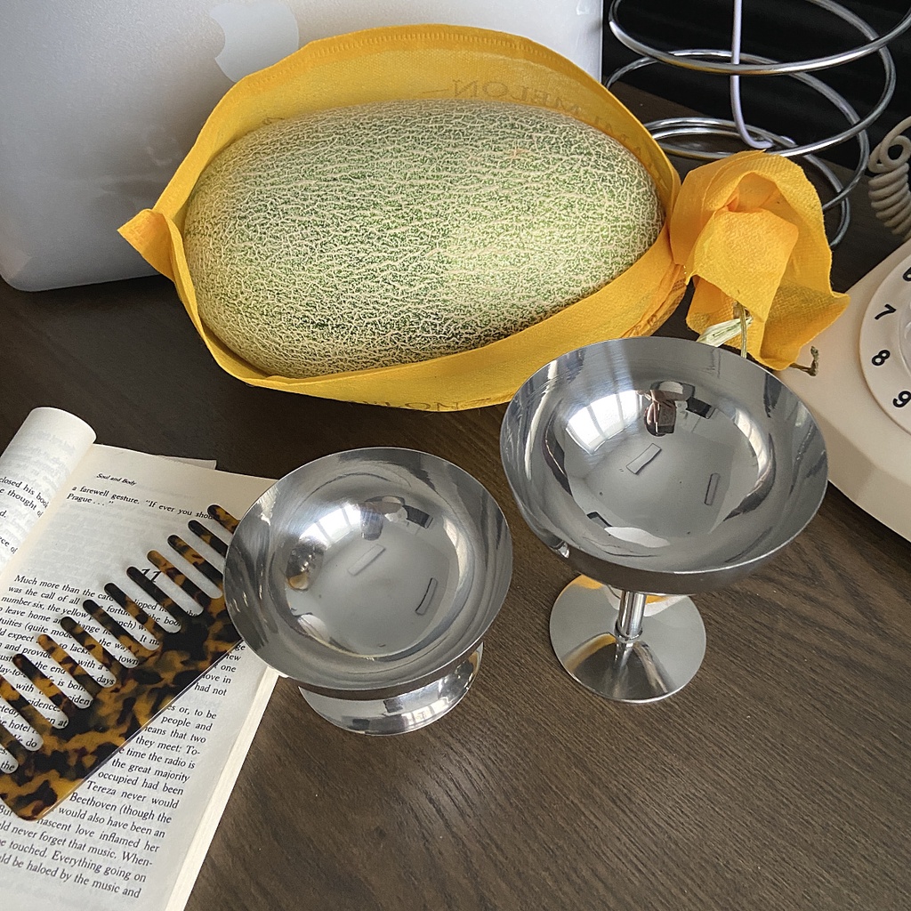 Cốc HÀN QUỐC / Cốc đựng kem bằng thép không gỉ - HYHY HOME DÉCOR