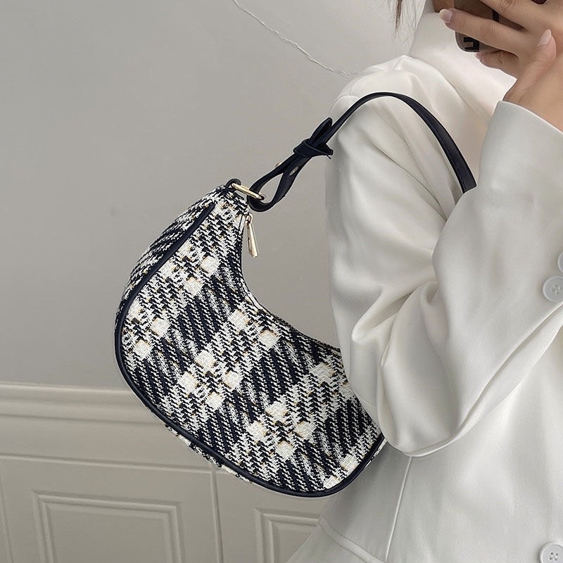 Túi Kẹp Nách Caro Xanh