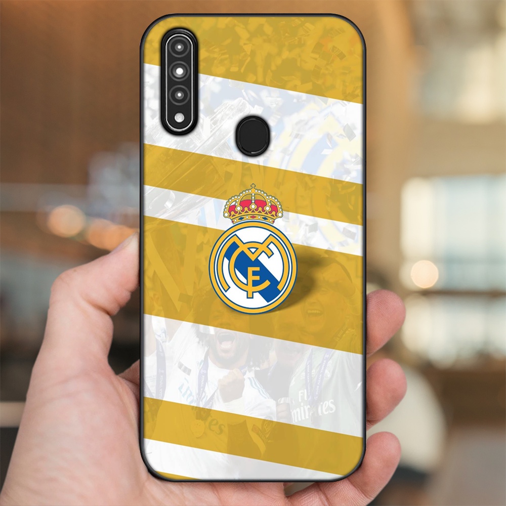 Ốp lưng Oppo A31, A8 viền đen in hình Real Madrid
