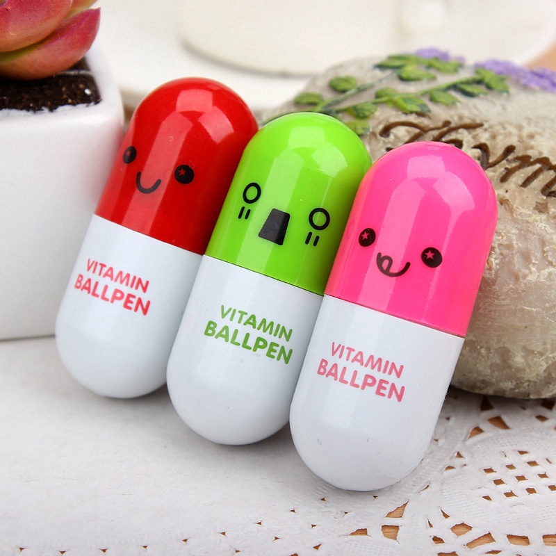 Bút bi hình viên thuốc sáng tạo phong cách Hàn Quốc CREAMY BG02