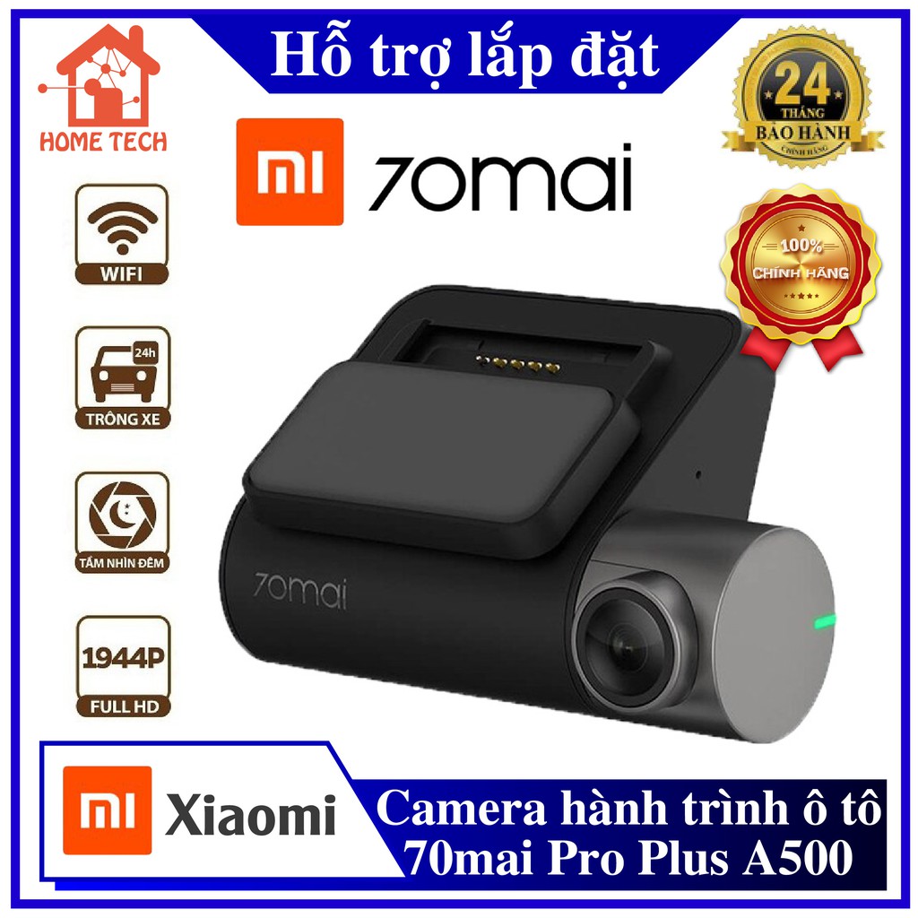 Camera Hành Trình Ô Tô Xiaomi 70mai Pro plus A500 - 5.0Mpx, GPS, Cảnh Báo Va Chạm