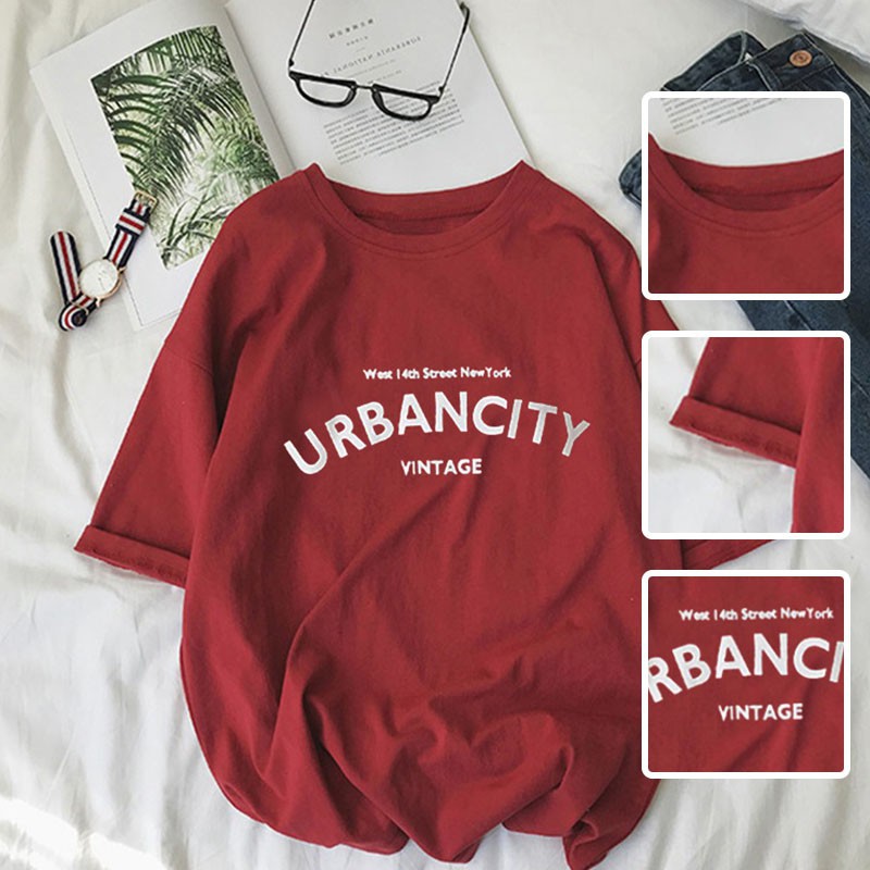 Áo phông nam nữ Urbancity hot trend BIGOMALL - Áo thun unisex ngắn tay Freesize 55kg