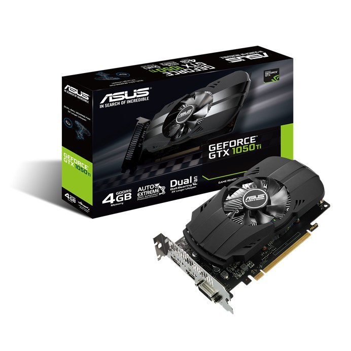 VGA Asus PH-GTX1050TI-4G (4GB GDDR5, 128-bit, DVI+HDMI+DP)