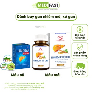 Hamogan Tuệ Linh hộp 30v - hỗ trợ giảm mỡ máu, mỡ gan - ngăn ngừa gan nhiễm mỡ từ lá sen, đậu nành