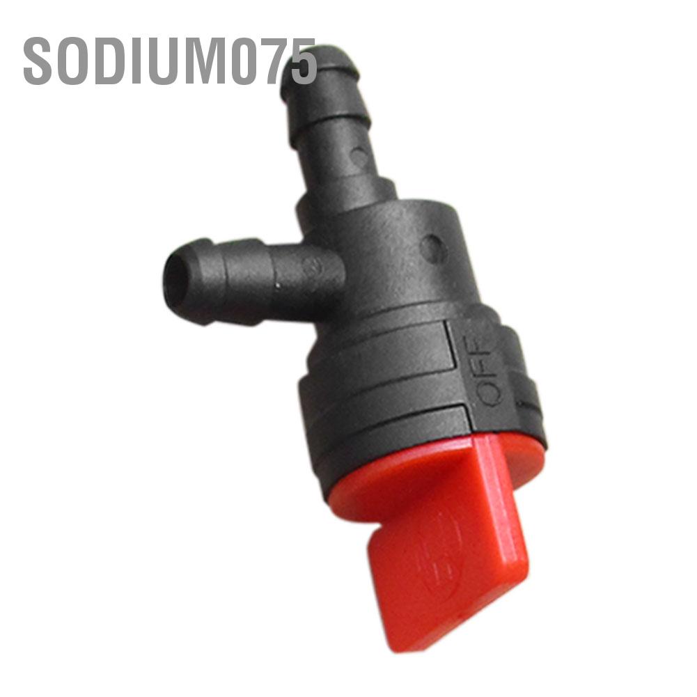Sodium075 5PCS 90° Gas Fuel Shut Cut Off Valves 1/4 Inline for ATV Go Kart Mower Bike