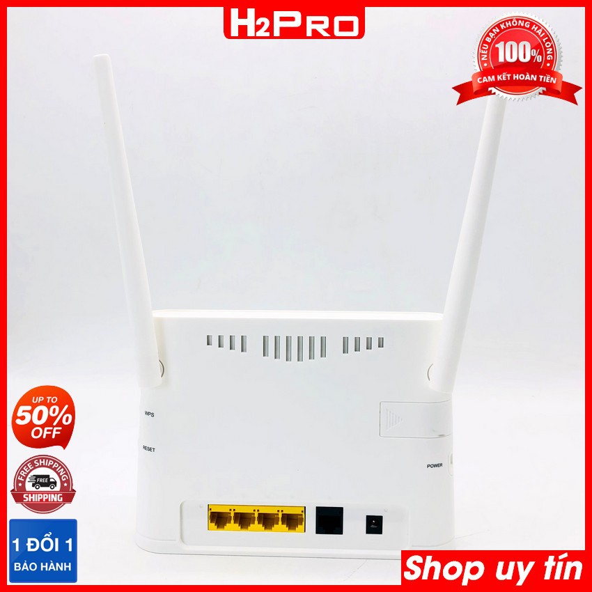 Bộ phát wifi 4G không dây R9 H2Pro cao cấp tốc độ cao 300MBPS-32 Users, bộ phát wifi từ sim 4G có 4 cổng lan
