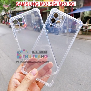 Ốp Lưng Samsung M53 5G M33 5G A22 4G - 5G M32 M62 F62 A12 M12 A03 A03 Core Dẻo Trong Chống Sốc 4 góc Có Gờ Bảo Vệ Camera