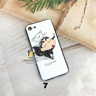 Ốp lưng iPhone 7, iPhone 8 in hình 3D vân Vali nổi