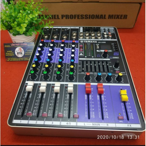 Mixer Yamaha M4 USB Bluetooth, Bộ Chuyên Hát Livestream Karaoke Rất Hay - Tặng Giắc 6,5