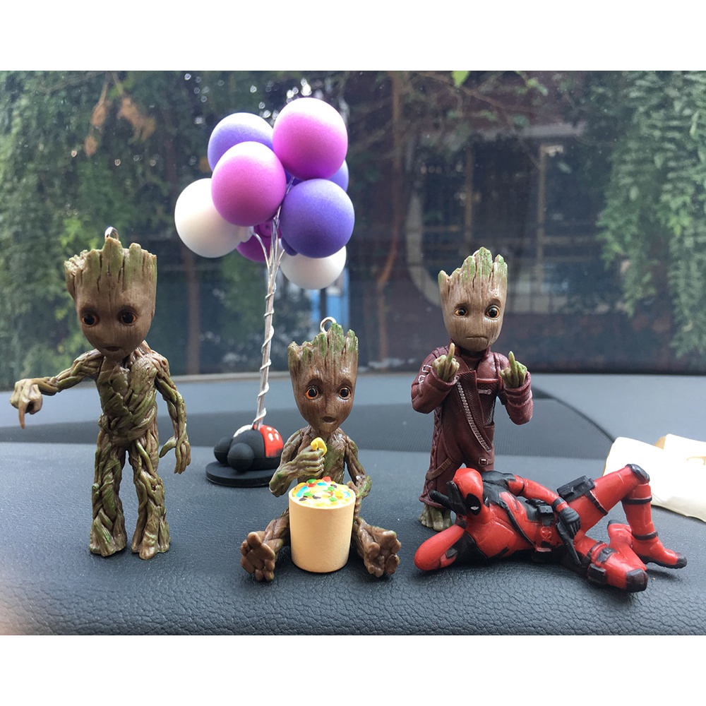 Marvel Phụ Kiện Trang Trí Nội Thất Xe Hơi Hình Nhân Vật Groot Đáng Yêu
