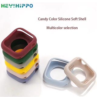 Ốp Bảo Vệ Mềm Màu Kẹo Ngọt Dành Cho Đồng Hồ Thông Minh iwatch 45 / 44 / 42 / 41 / 40 / 38mm Series 8 7 6 SE 5 4 3