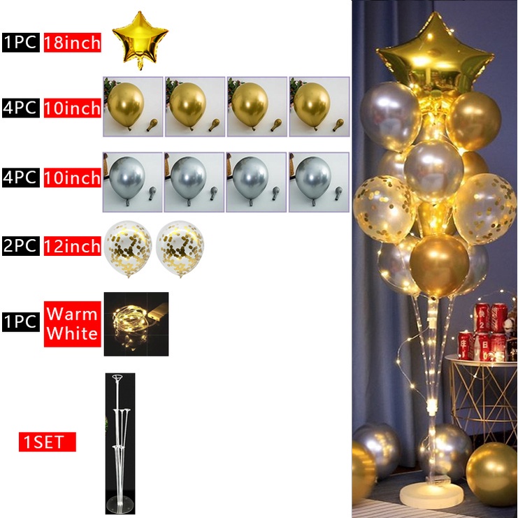 Bong Bóng Trong Suốt Có Đèn Led Trang Trí Tiệc Sinh Nhật