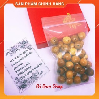 COMBO 30 HẠT VÒNG DÂU GỐC SIZE 12 li + 1M Dây chun dù xâu vòng