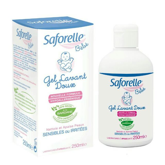 Gel tắm bé Saforelle bebe 250 ml