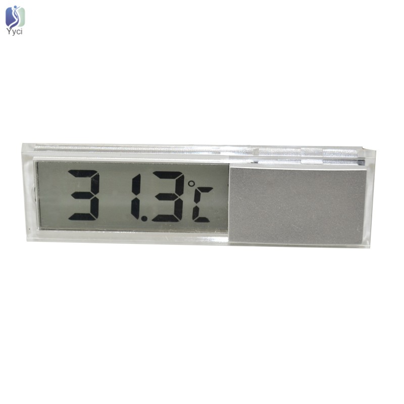 Yy Electronic Clock Suction Cup Digital LCD Display Portable Durable For Home Car @VN