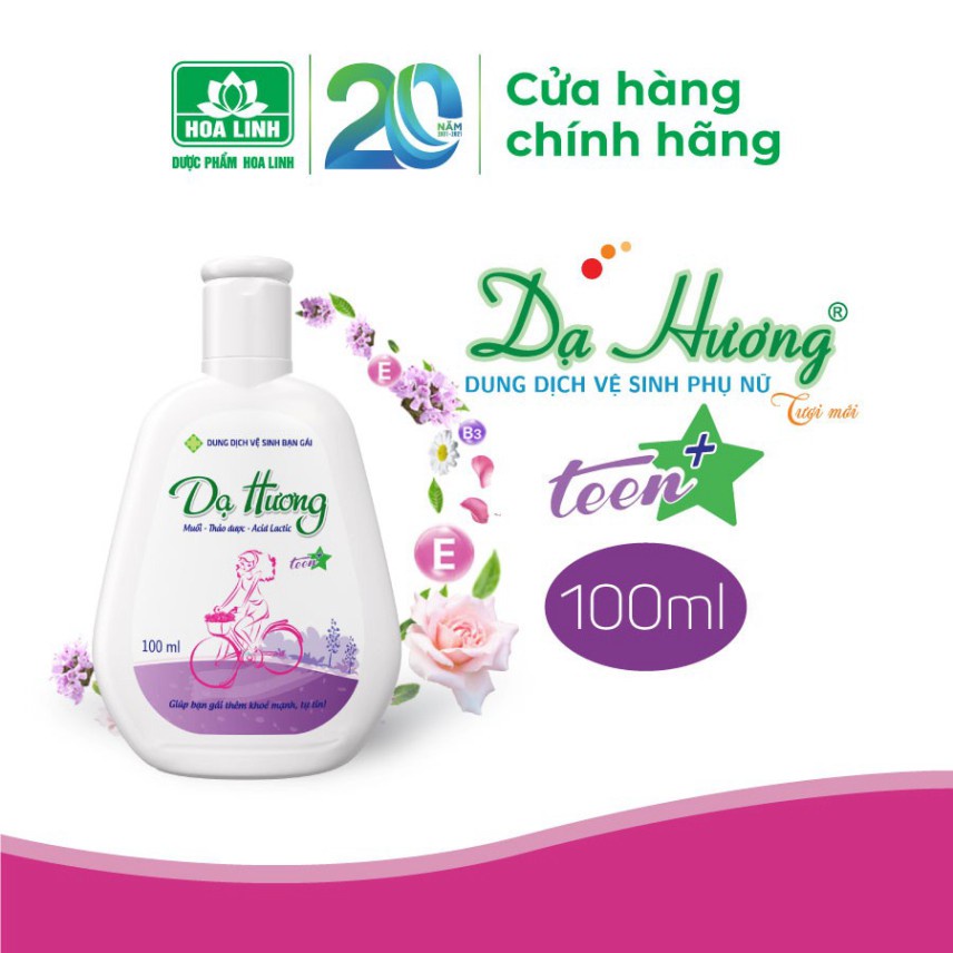 Dung dịch vệ sinh - Dạ Hương Teen 100ml - Dạ Hương bạn gái
