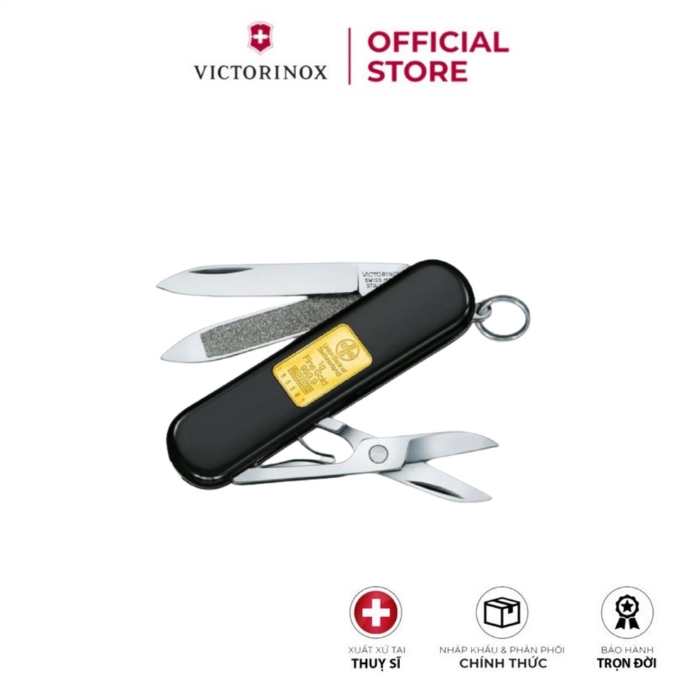 Dao đa năng VICTORINOX Classic with Gold Ingot 1 gram 0.6203.87 (58 mm)