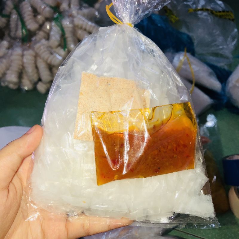 Bánh tráng sate tỏi ngọt muối nhuyễn